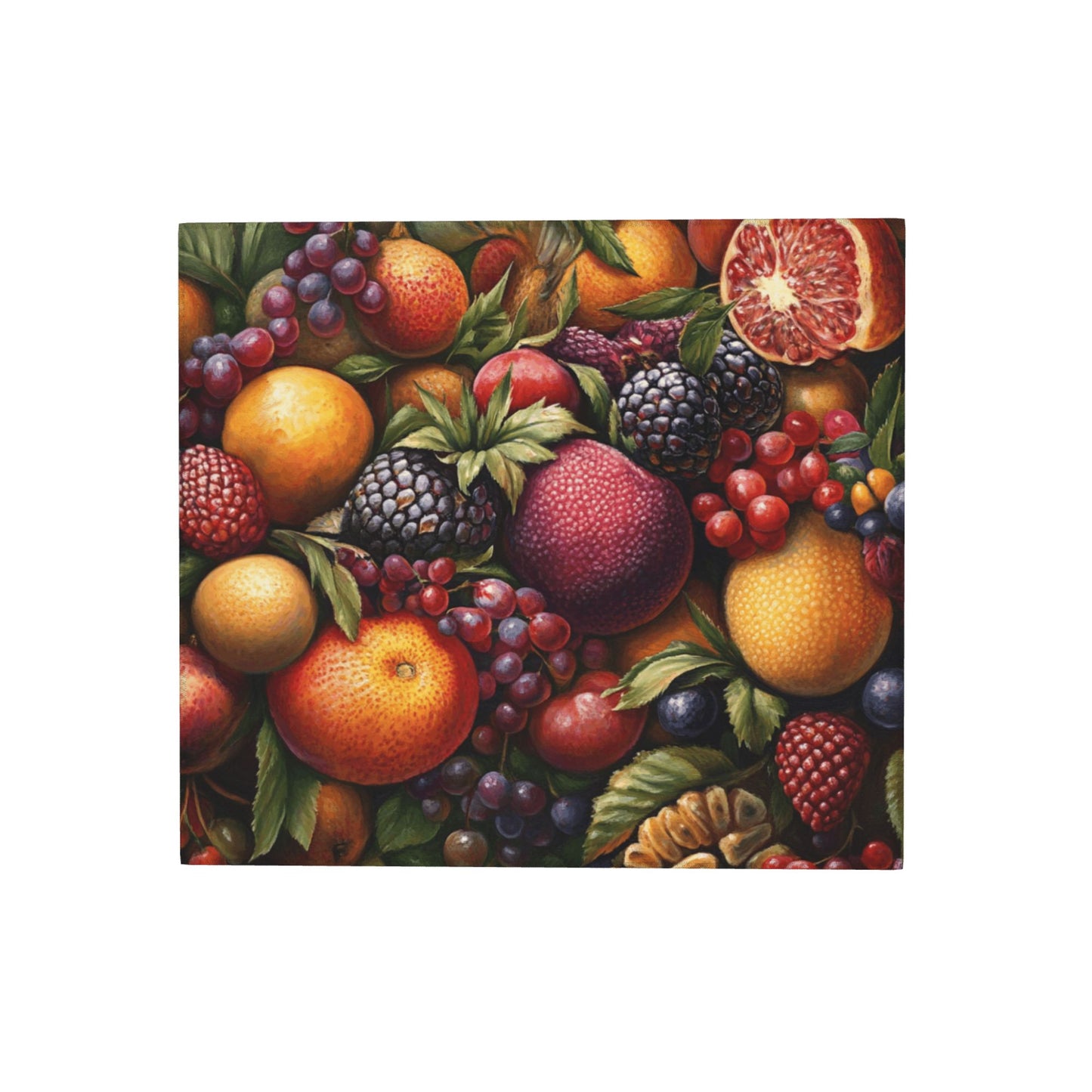 Colorful Fruit Print Kitchen Towel – Multi-Purpose Microfiber Wall Hanging or Drying Cloth (16x24 inches)