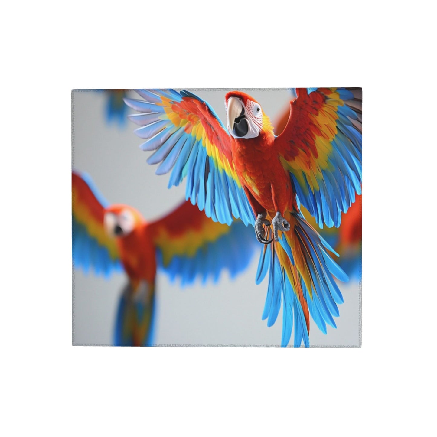 Tropical Parrot Print Kitchen Towel – Multi-Purpose Microfiber Hanging Cloth for Wall Art or Drying (16x24 inches)