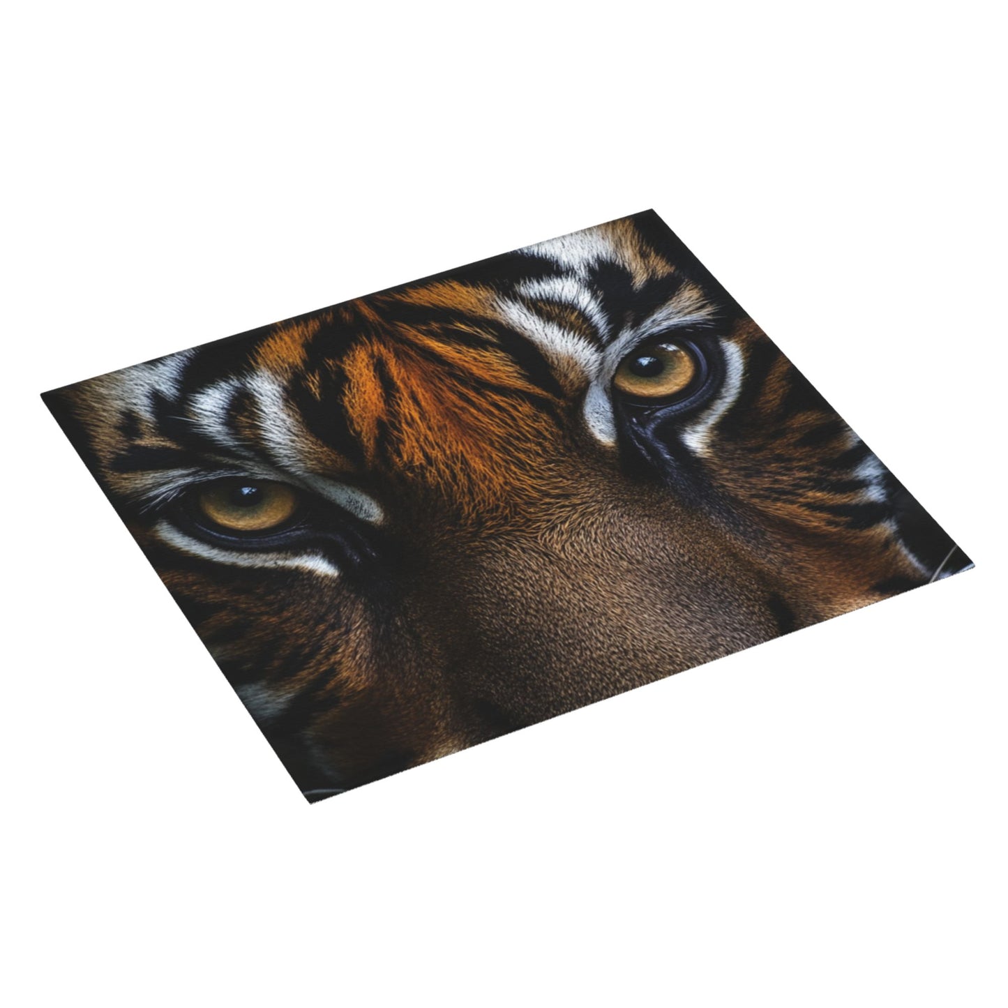 Tiger Eyes Close-Up Print Kitchen Towel – Wild Animal Microfiber Wall Hanging Cloth (16x24 inches)