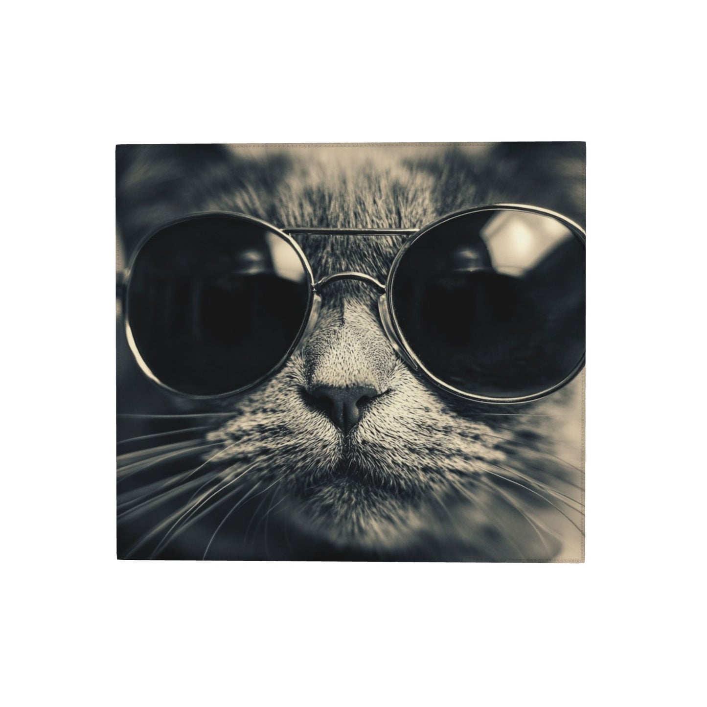 Cool Cat with Sunglasses Kitchen Towel – Stylish Microfiber Hanging Cloth for Drying or Wall Art (16x24 inches)